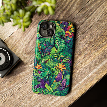 Tropical Jungle Phone Case — Vibrant Botanical Protective Cover