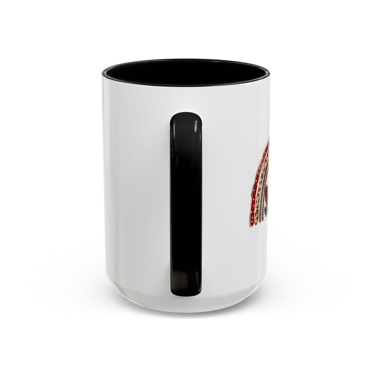 Accent Coffee Mug — Black Interior/Handle Ceramic Coffee Cup