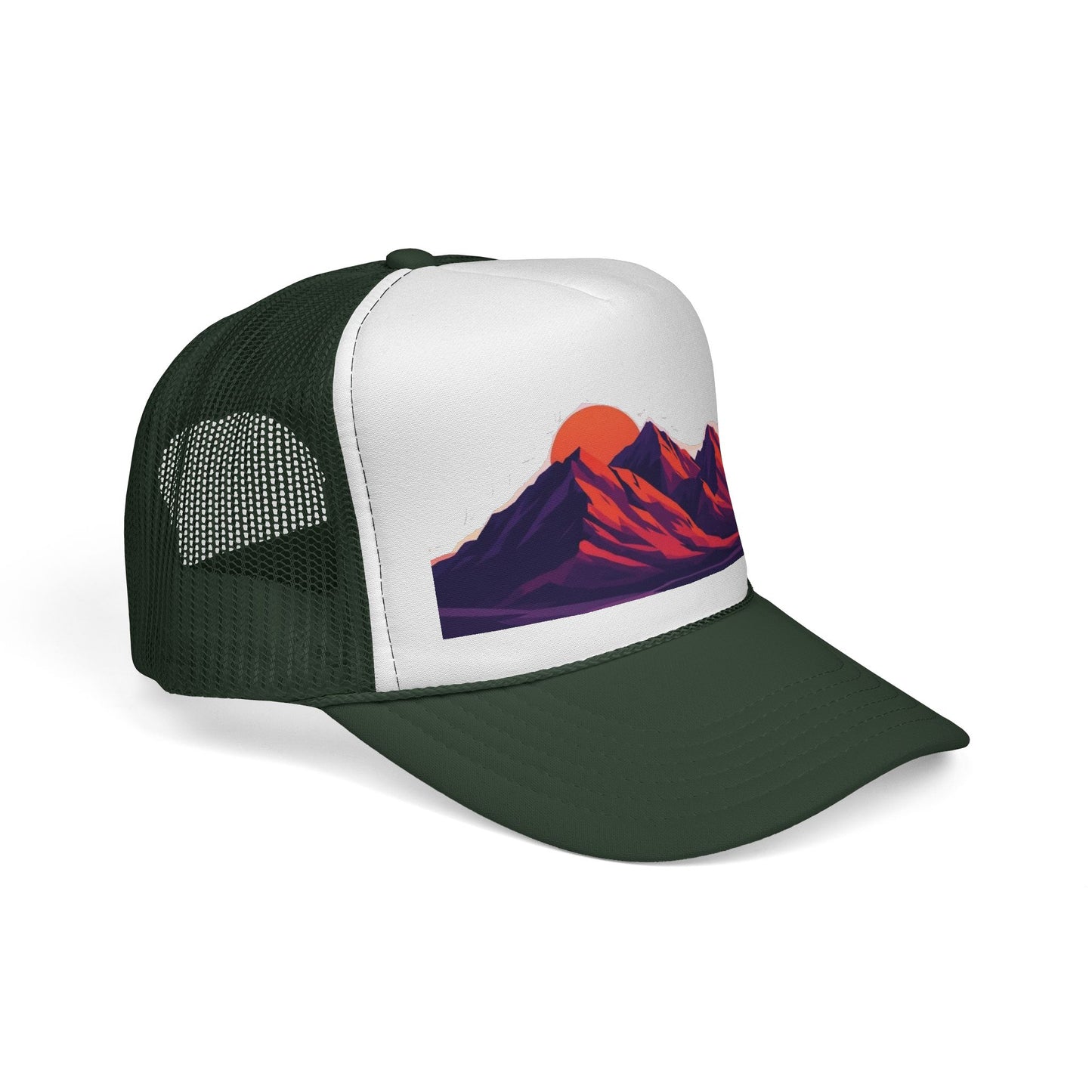 Mountain Sunset Trucker Cap — Retro Peaks Mesh Hat
