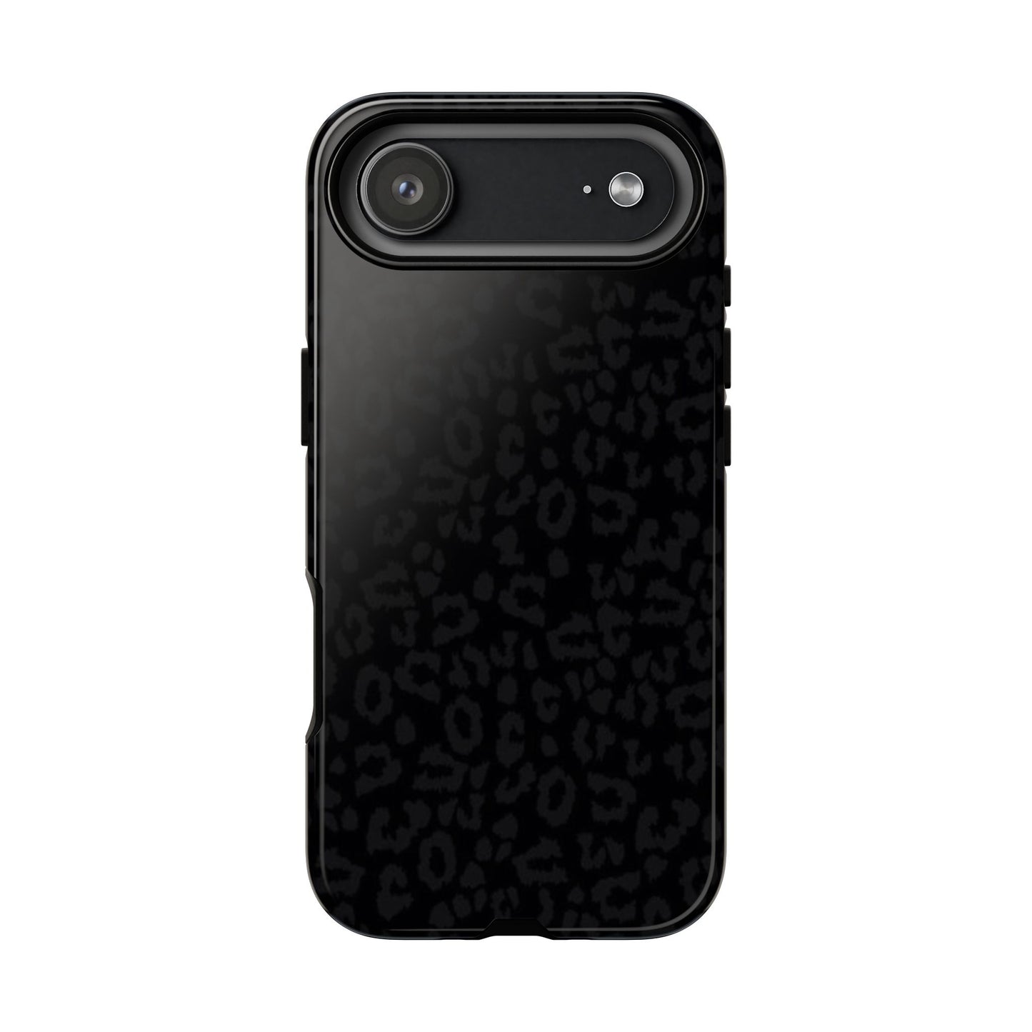Black Leopard Tough Phone Case — Slim Protective iPhone Cover