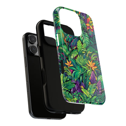 Tropical Jungle Phone Case — Vibrant Botanical Protective Cover