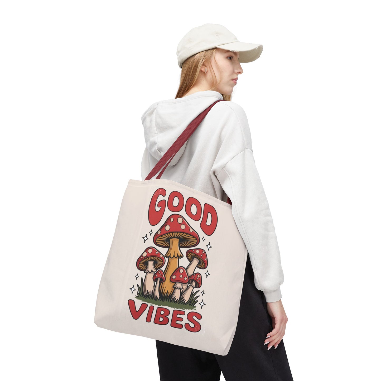 Good Vibes Mushroom Tote Bag