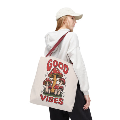 Good Vibes Mushroom Tote Bag