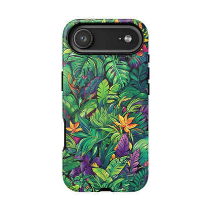 Tropical Jungle Phone Case — Vibrant Botanical Protective Cover