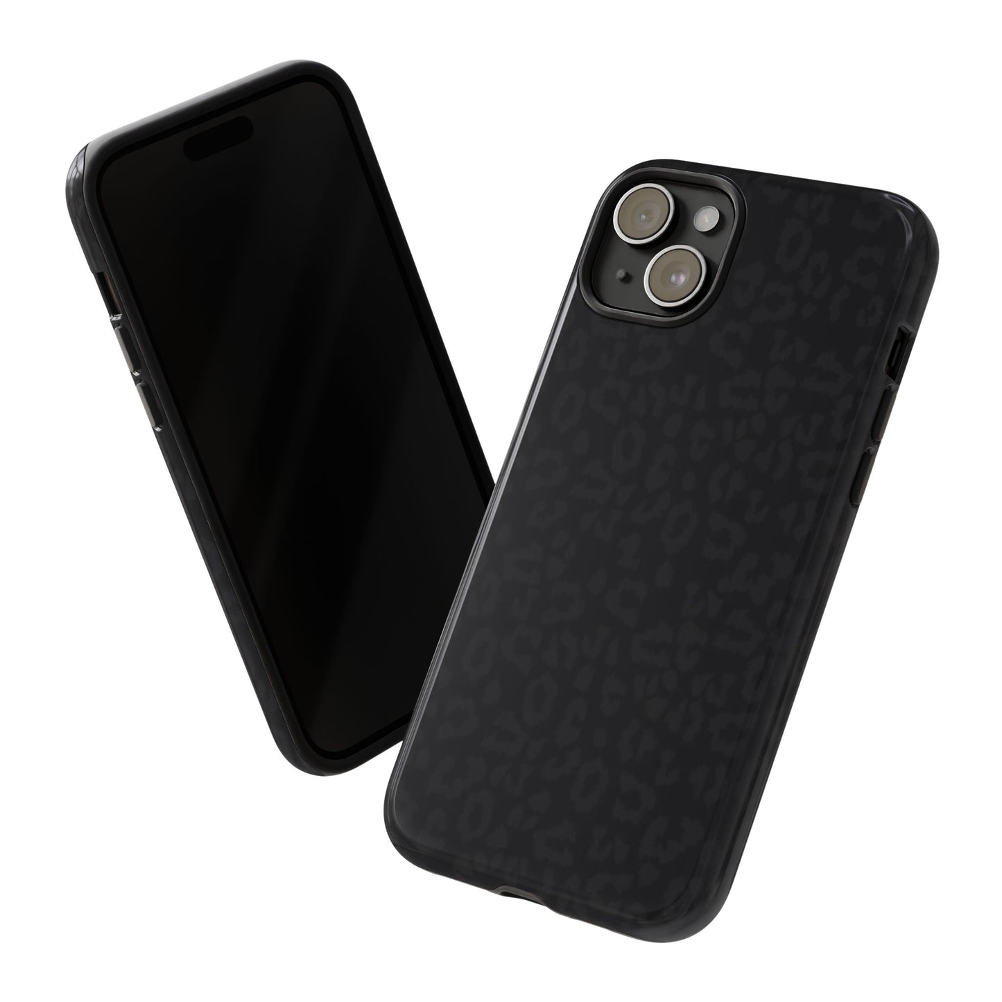 Black Leopard Tough Phone Case — Slim Protective iPhone Cover