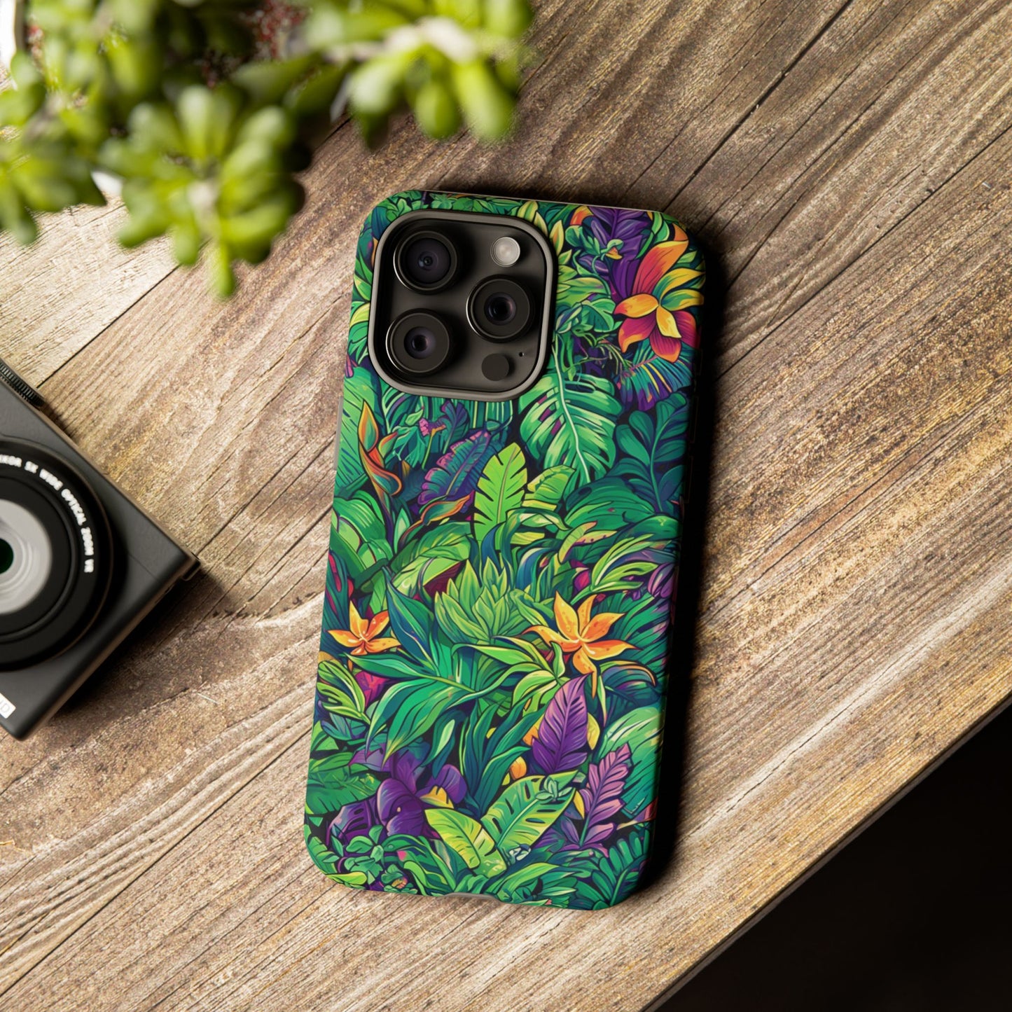 Tropical Jungle Phone Case — Vibrant Botanical Protective Cover
