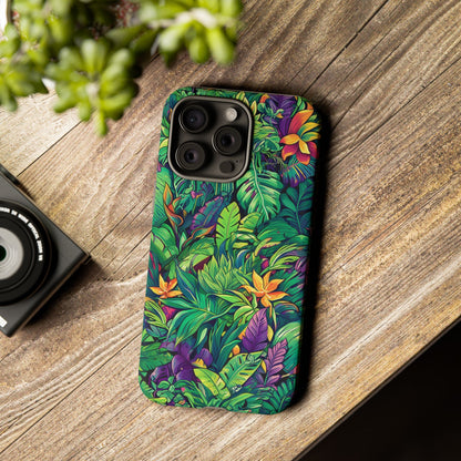 Tropical Jungle Phone Case — Vibrant Botanical Protective Cover