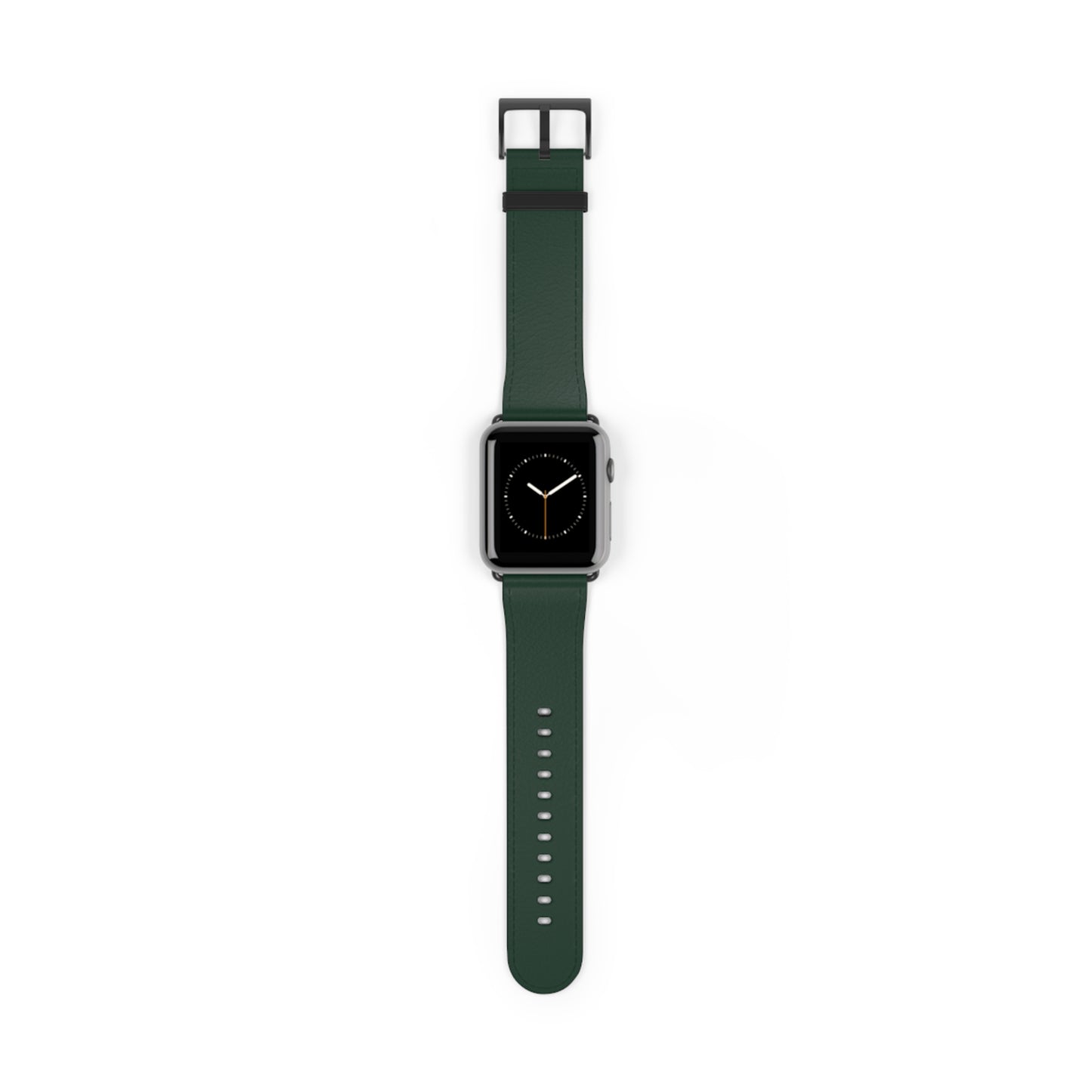 Forest Green Leather Watch Band — Classic Apple Watch Strap