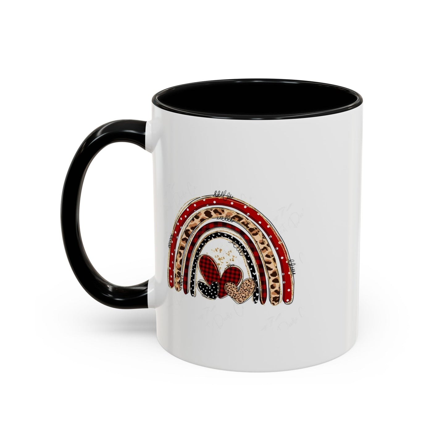 Accent Coffee Mug — Black Interior/Handle Ceramic Coffee Cup