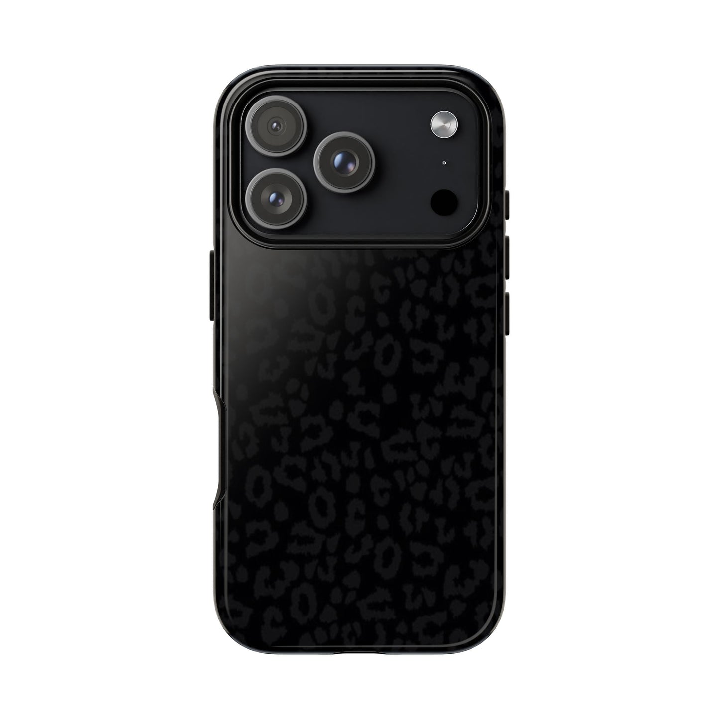 Black Leopard Tough Phone Case — Slim Protective iPhone Cover