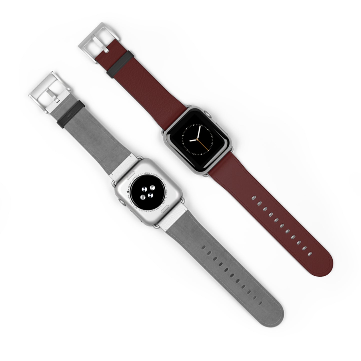 Leather Apple Watch Band — Maroon Classic Replacement Strap