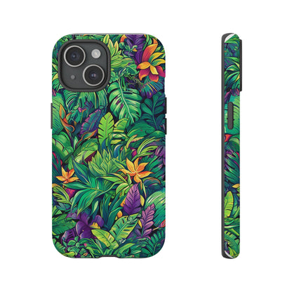 Tropical Jungle Phone Case — Vibrant Botanical Protective Cover