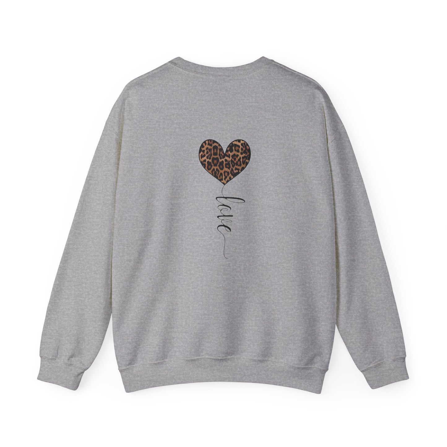Leopard Heart "Love" Crewneck Sweatshirt