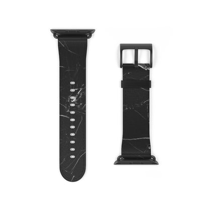 Black Marble Watch Band – Sleek Marble Pattern Replacement Strap for Apple Watch
