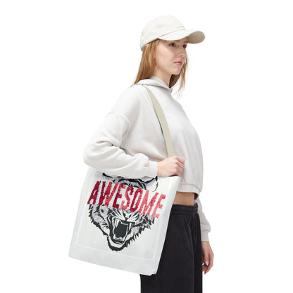 Awesome Tiger Tote Bag — Bold Graphic Animal Print Canvas Tote