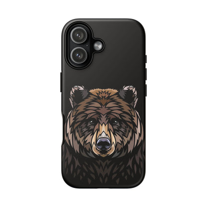 Bear Head Phone Case — Rugged Wildlife iPhone Cover