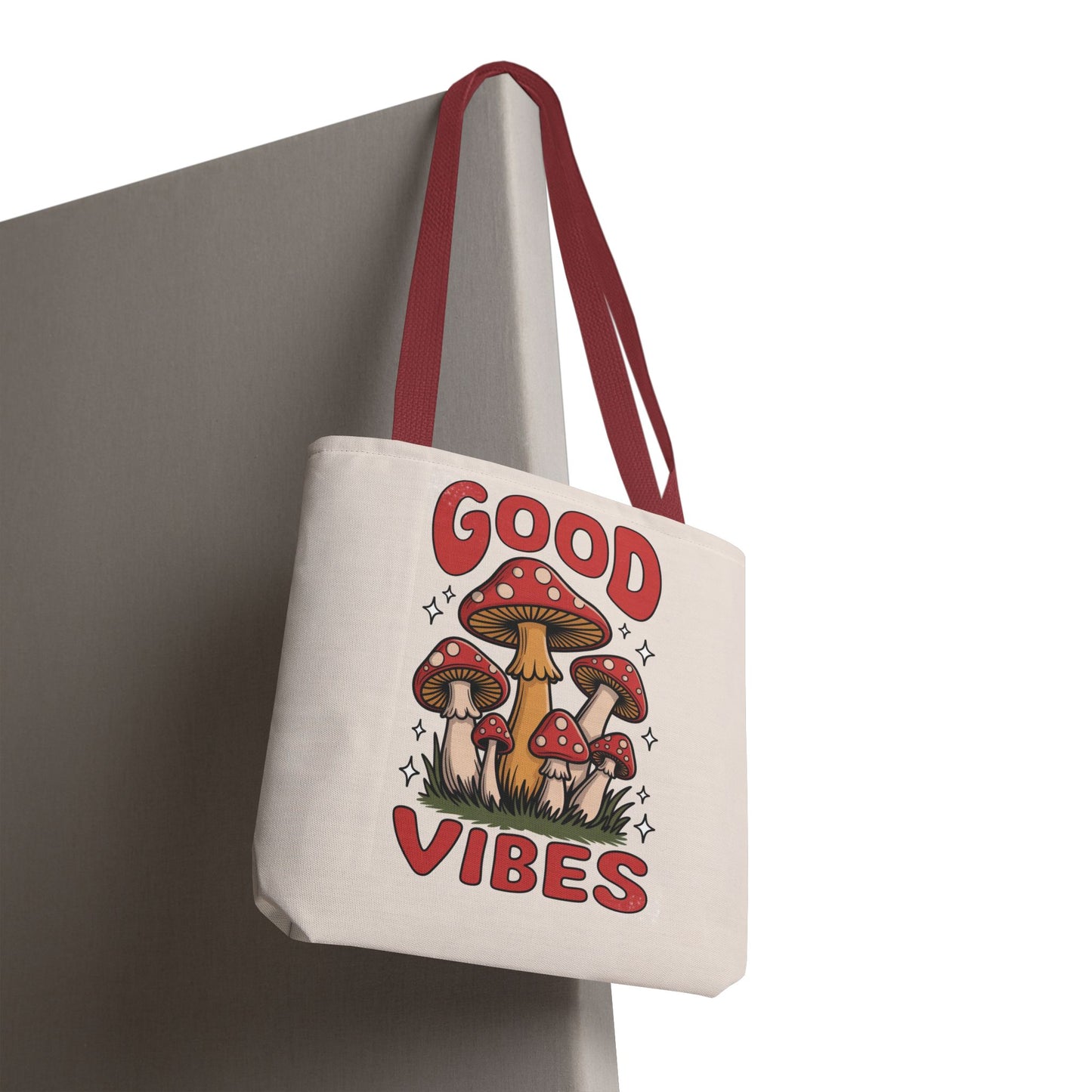 Good Vibes Mushroom Tote Bag