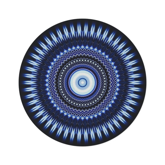 Racing Tachometer Round Rug – Ferrari-Inspired RPM Gauge Floor Mat