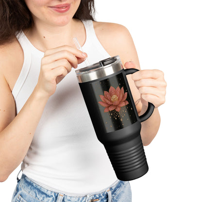 Lotus Blossom 40oz Insulated Travel Mug