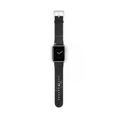Black Marble Watch Band – Sleek Marble Pattern Replacement Strap for Apple Watch