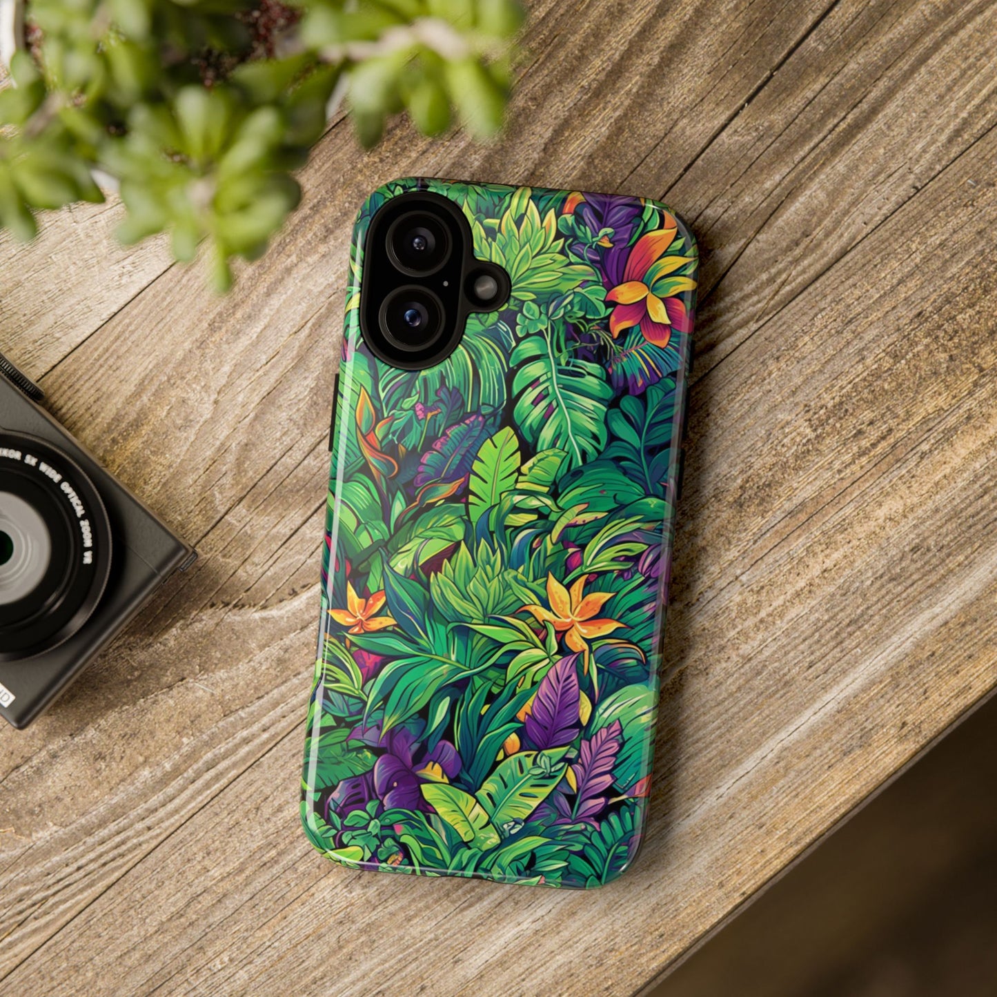 Tropical Jungle Phone Case — Vibrant Botanical Protective Cover