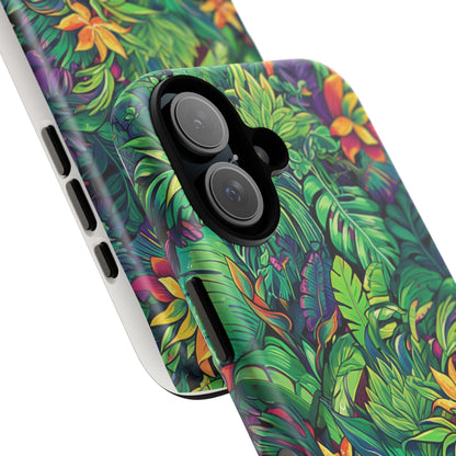 Tropical Jungle Phone Case — Vibrant Botanical Protective Cover