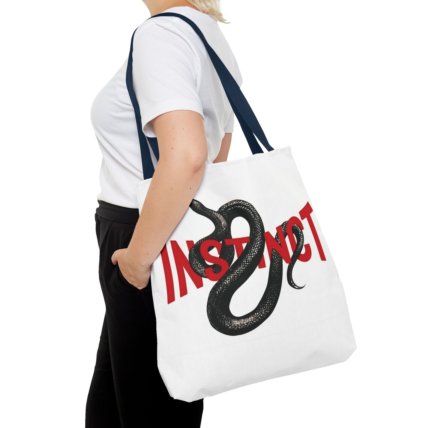 Tote Bag — "Instinct" Snake Graphic Tote (AOP)