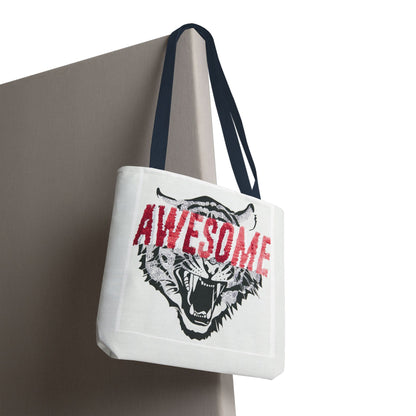 Awesome Tiger Tote Bag — Bold Graphic Animal Print Canvas Tote