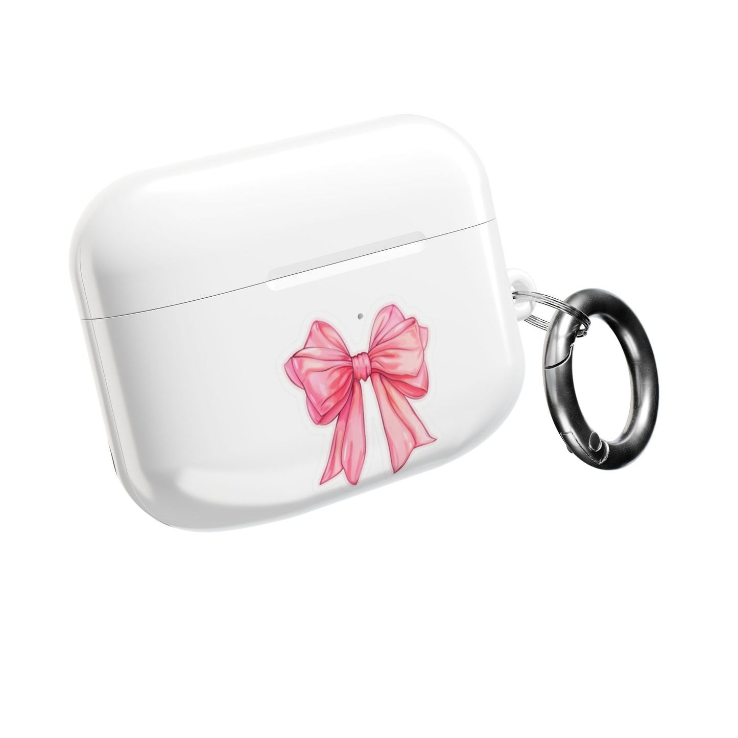 AirPod Case — Pink Ribbon Bow Cute Protective Silicone Case