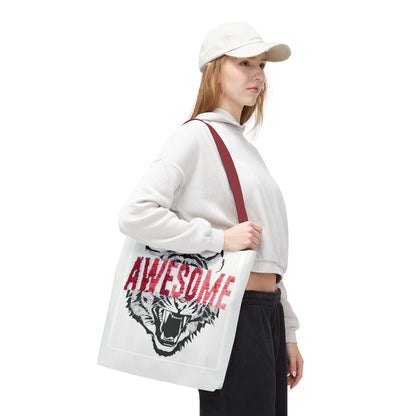 Awesome Tiger Tote Bag — Bold Graphic Animal Print Canvas Tote