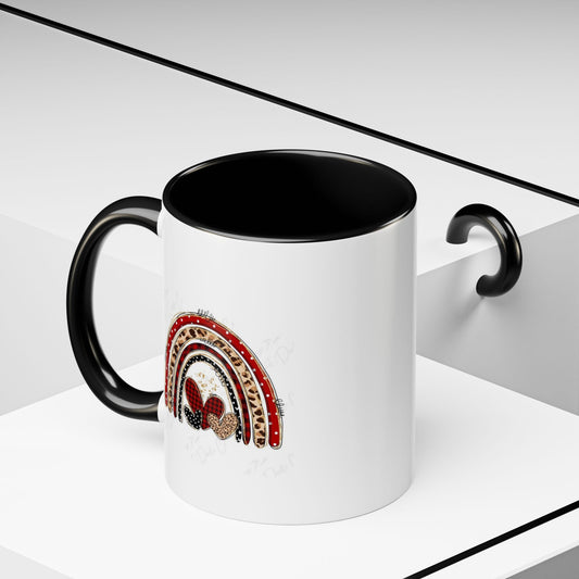 Accent Coffee Mug — Black Interior/Handle Ceramic Coffee Cup