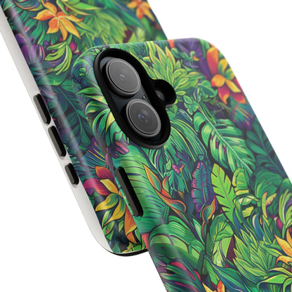 Tropical Jungle Phone Case — Vibrant Botanical Protective Cover