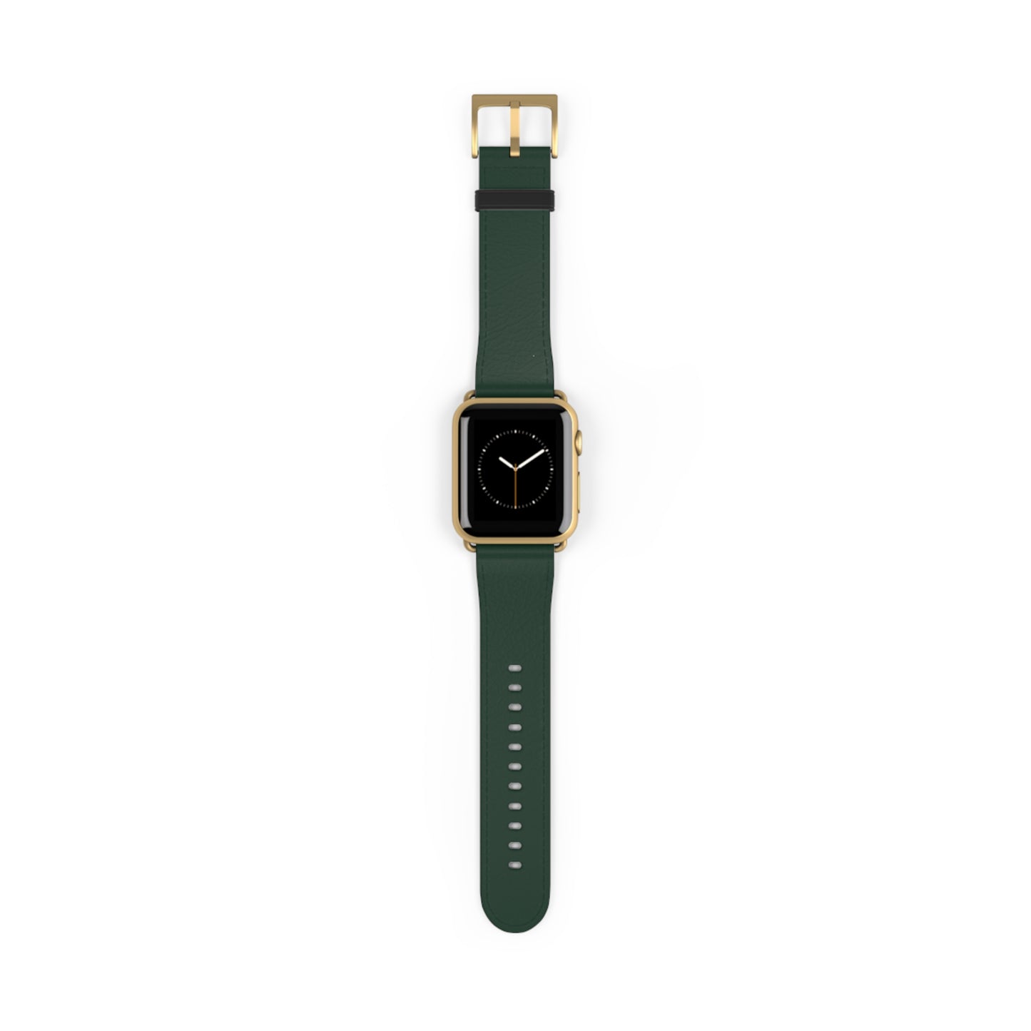Forest Green Leather Watch Band — Classic Apple Watch Strap