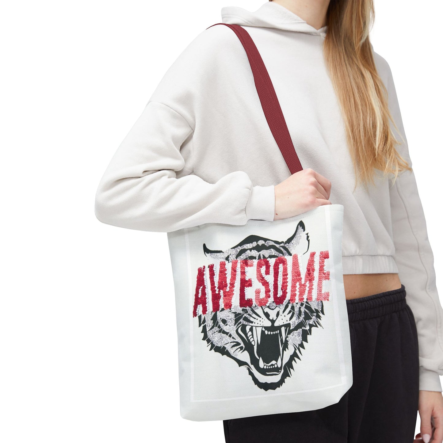 Awesome Tiger Tote Bag — Bold Graphic Animal Print Canvas Tote