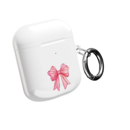 AirPod Case — Pink Ribbon Bow Cute Protective Silicone Case