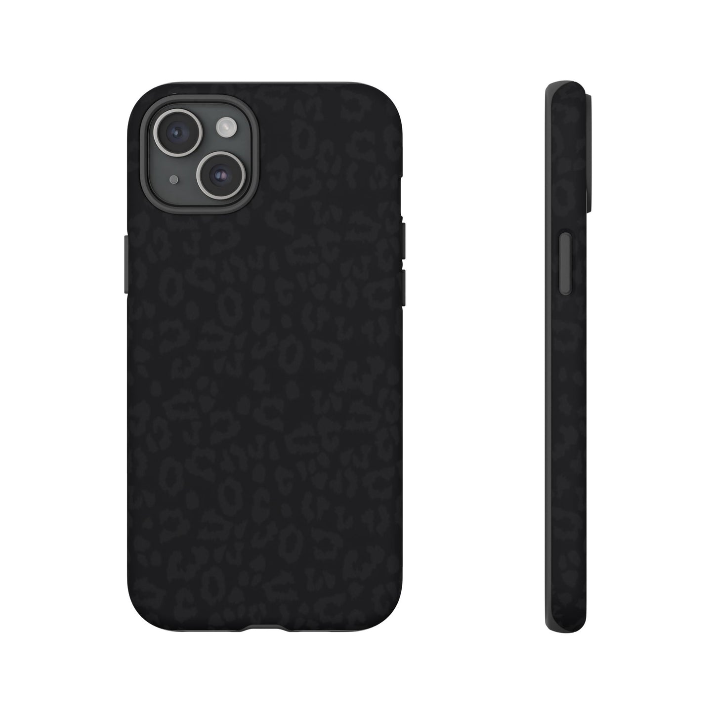 Black Leopard Tough Phone Case — Slim Protective iPhone Cover