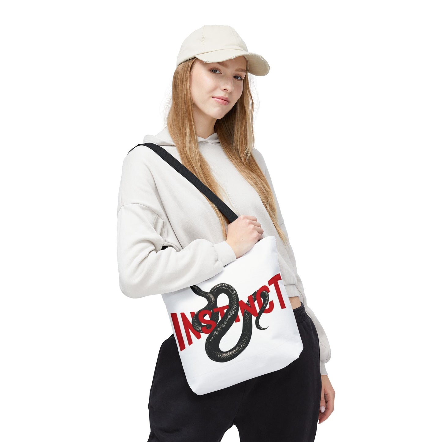 Tote Bag — "Instinct" Snake Graphic Tote (AOP)