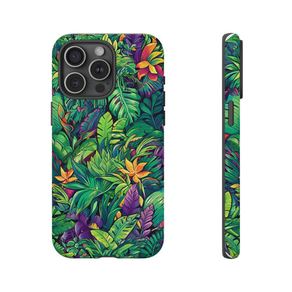 Tropical Jungle Phone Case — Vibrant Botanical Protective Cover