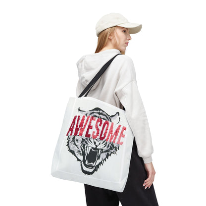 Awesome Tiger Tote Bag — Bold Graphic Animal Print Canvas Tote