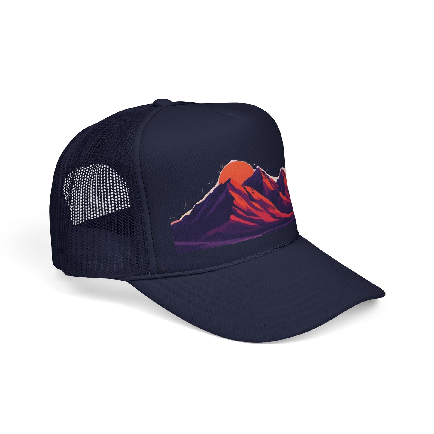 Mountain Sunset Trucker Cap — Retro Peaks Mesh Hat