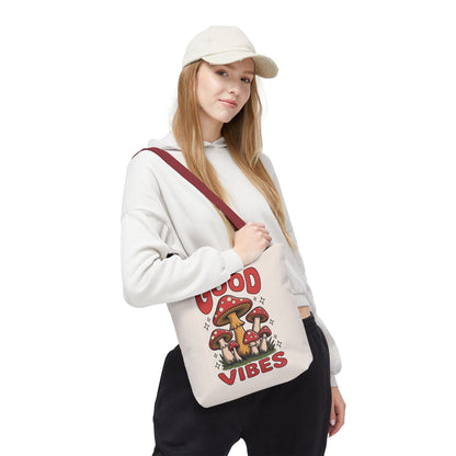 Good Vibes Mushroom Tote Bag