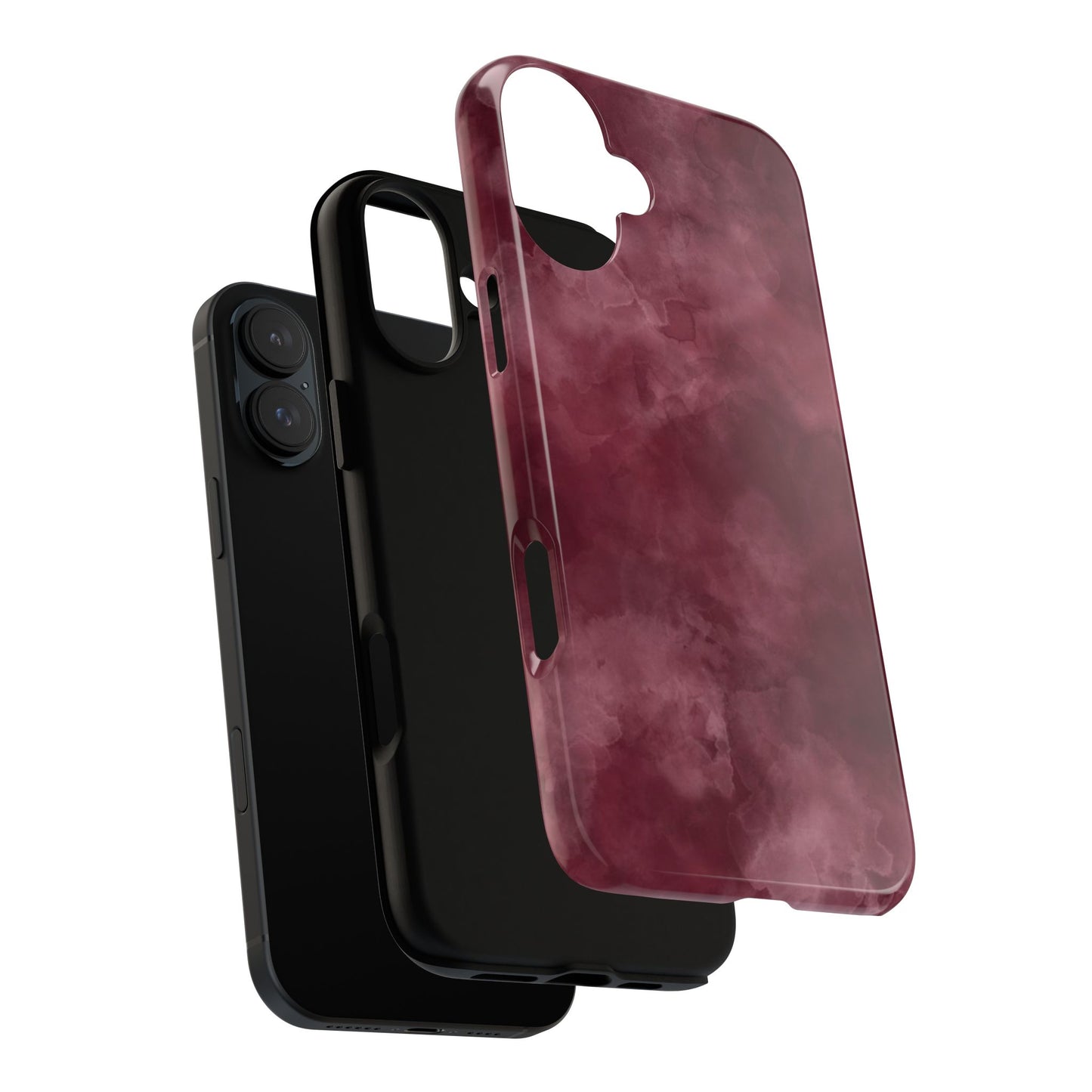 Burgundy Marble Protective Phone Case — Tough Cases