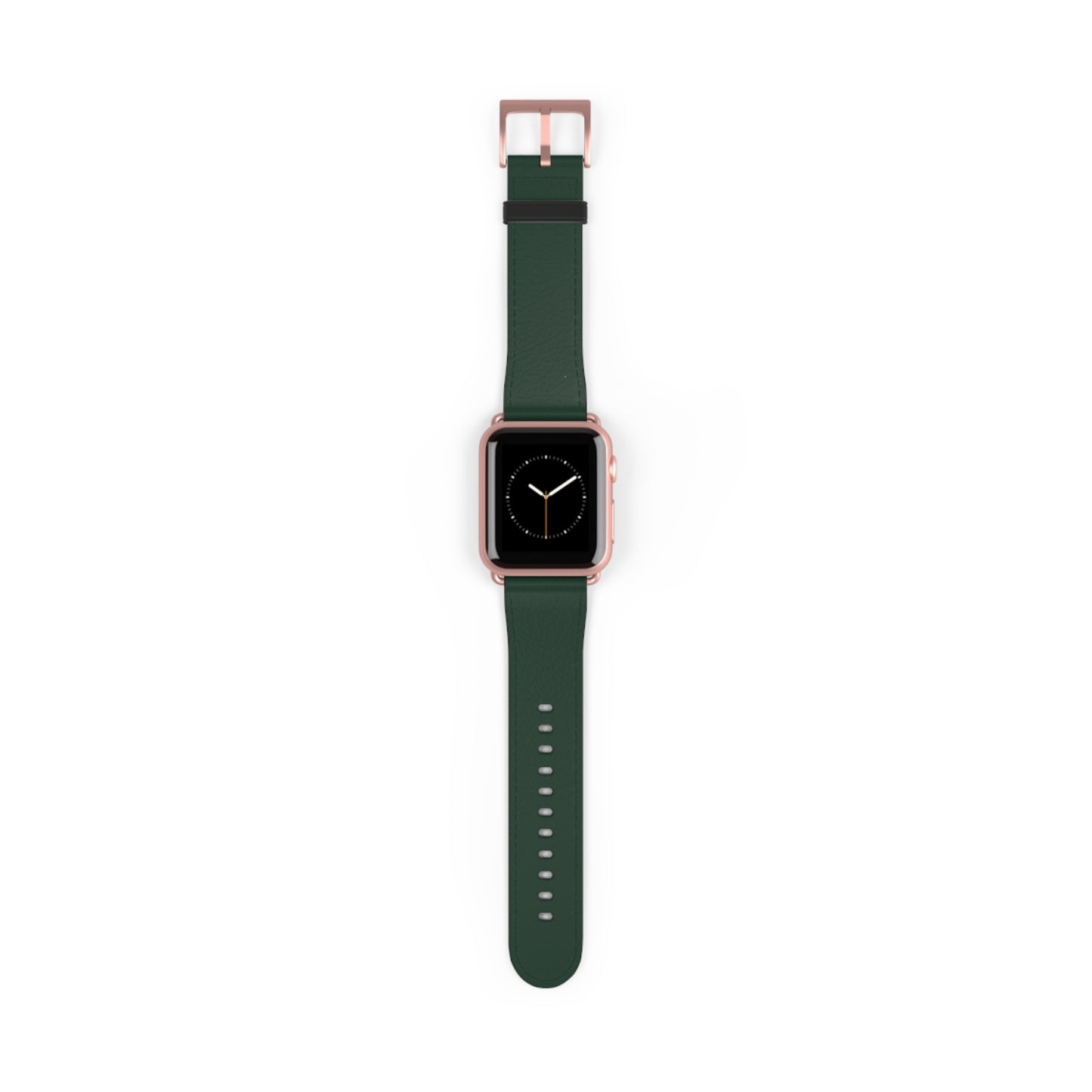 Forest Green Leather Watch Band — Classic Apple Watch Strap
