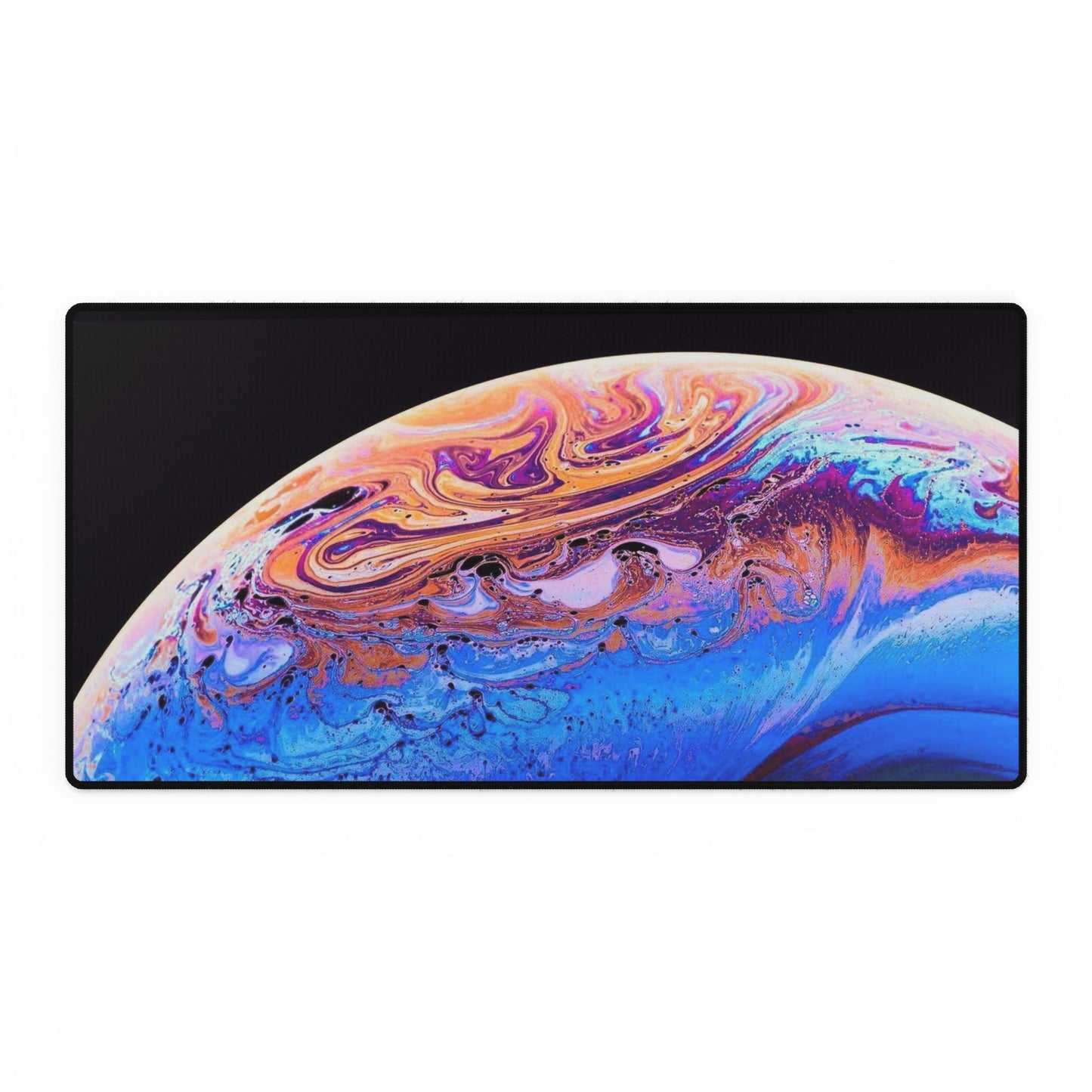 Galaxy Swirl Desk Mat — Large Colorful Cosmic Mouse Pad