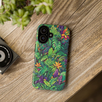 Tropical Jungle Phone Case — Vibrant Botanical Protective Cover