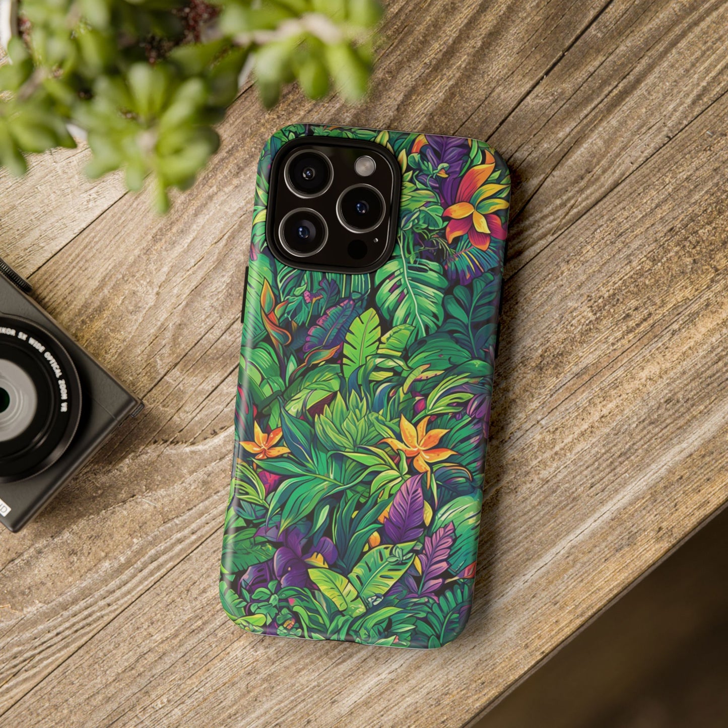 Tropical Jungle Phone Case — Vibrant Botanical Protective Cover