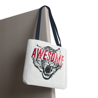 Awesome Tiger Tote Bag — Bold Graphic Animal Print Canvas Tote