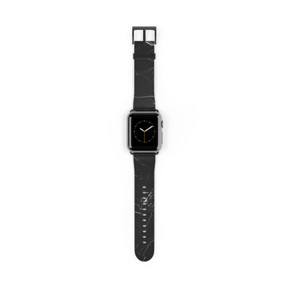 Black Marble Watch Band – Sleek Marble Pattern Replacement Strap for Apple Watch