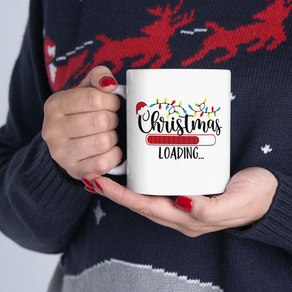 Christmas Loading Mug — Festive Holiday Coffee Cup (11oz & 15oz)