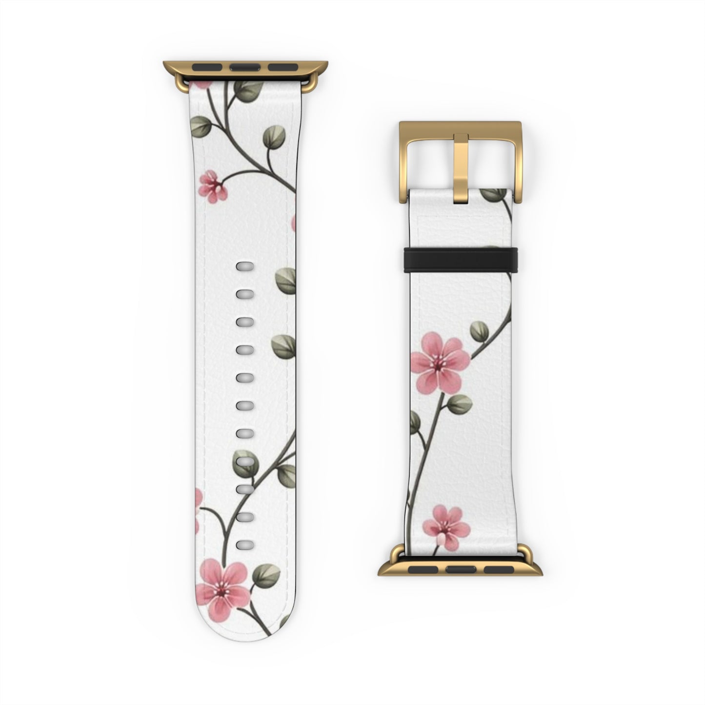 Floral Cherry Blossom Watch Band — Pink Blossom Apple Watch Strap